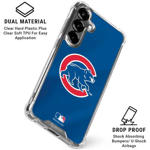 MLB Chicago Cubs Alternate/Away Jersey Galaxy S26 Plus Clear Case