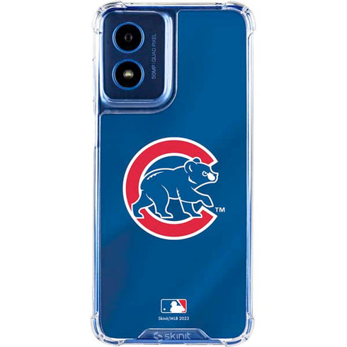 MLB Chicago Cubs Alternate/Away Jersey Moto G Play 4G (2024) Clear Case