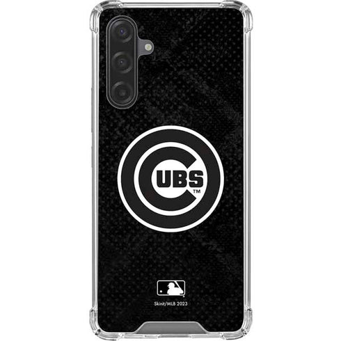 MLB Chicago Cubs Dark Wash Galaxy A17 Clear Case