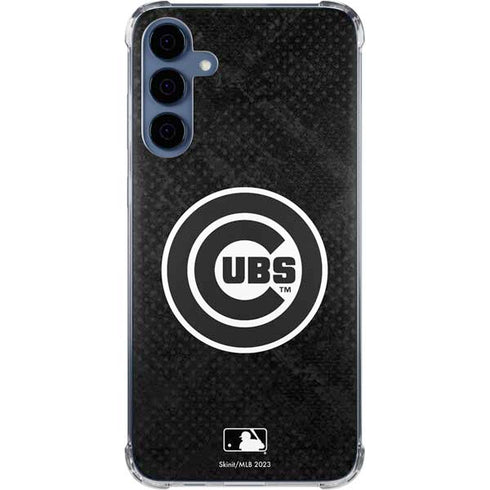 MLB Chicago Cubs Dark Wash Galaxy A35 5G Clear Case