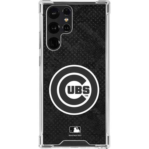 MLB Chicago Cubs Dark Wash Galaxy S23 Ultra Clear Case