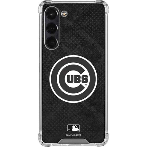 MLB Chicago Cubs Dark Wash Galaxy S24 FE Clear Case