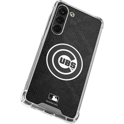 MLB Chicago Cubs Dark Wash Galaxy S24 FE Clear Case