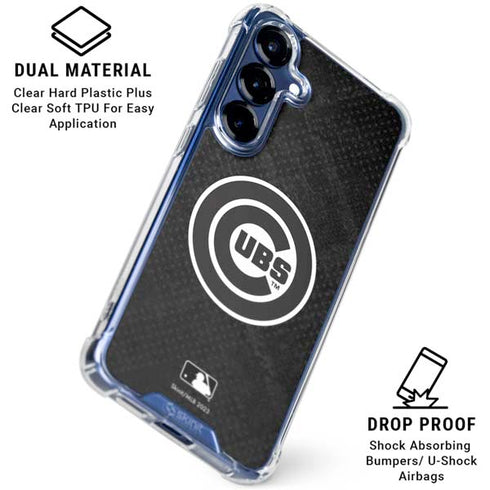MLB Chicago Cubs Dark Wash Galaxy S25 Clear Case