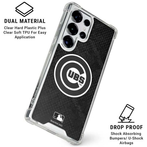 MLB Chicago Cubs Dark Wash Galaxy S26 Ultra Clear Case