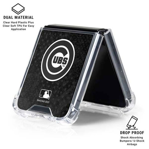 MLB Chicago Cubs Dark Wash Galaxy Z Flip6 Clear Case