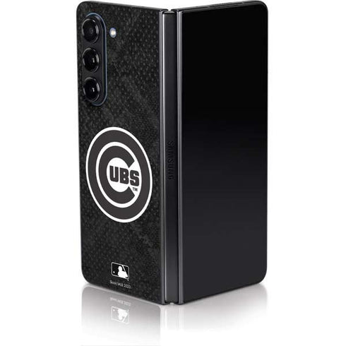 MLB Chicago Cubs Dark Wash Galaxy Z Fold5 5G Skin
