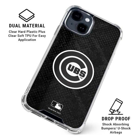 MLB Chicago Cubs Dark Wash iPhone 15 Clear Case