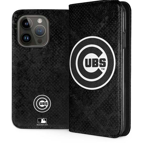 MLB Chicago Cubs Dark Wash iPhone 15 Pro Folio Case