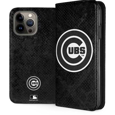 MLB Chicago Cubs Dark Wash iPhone 15 Pro Max Folio Case