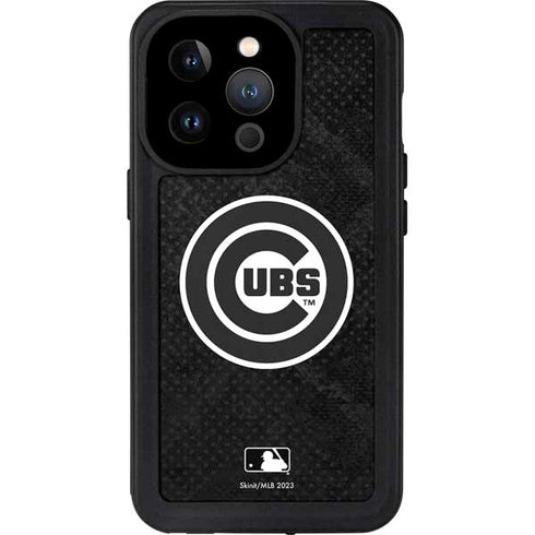 MLB Chicago Cubs Dark Wash iPhone 15 Pro Waterproof Case