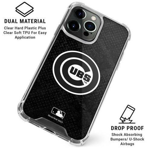 MLB Chicago Cubs Dark Wash iPhone 16 Pro Max Clear Case