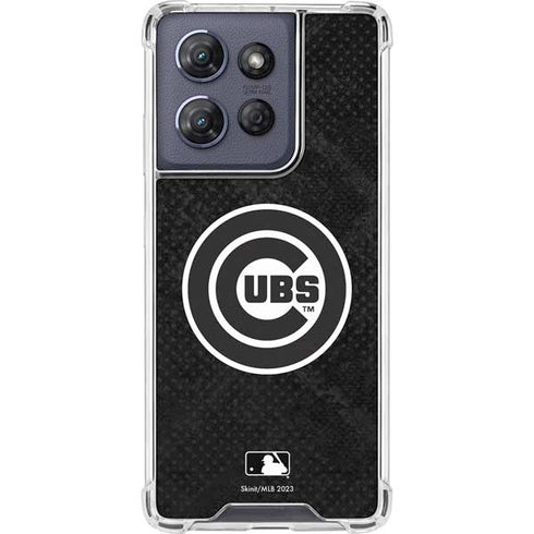MLB Chicago Cubs Dark Wash Moto G 5G (2025) Clear Case