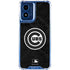 MLB Chicago Cubs Dark Wash Moto G 5G (2024) Clear Case
