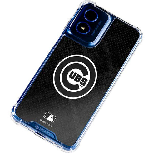 MLB Chicago Cubs Dark Wash Moto G 5G (2024) Clear Case