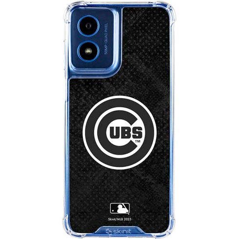 MLB Chicago Cubs Dark Wash Moto G Play 4G (2024) Clear Case