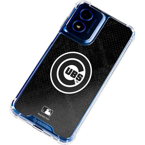 MLB Chicago Cubs Dark Wash Moto G Play 4G (2024) Clear Case