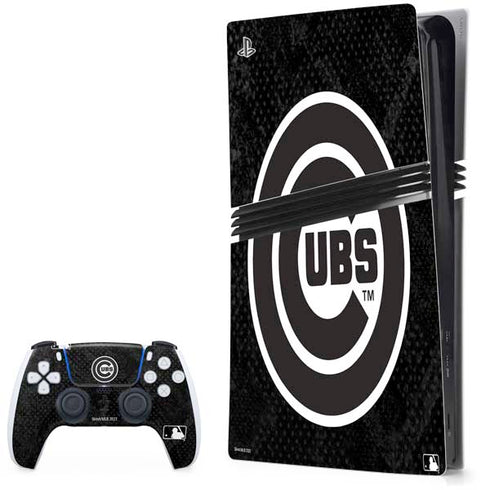 MLB Chicago Cubs Dark Wash PS5 Pro Bundle Skin