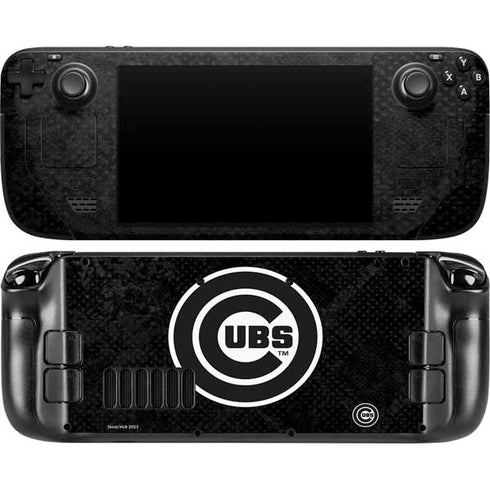 MLB Chicago Cubs Dark Wash Steam Deck Handheld Gaming Computer OLED Skin