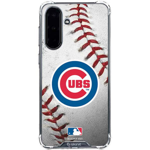MLB Chicago Cubs Game Ball Galaxy A36 5G Clear Case