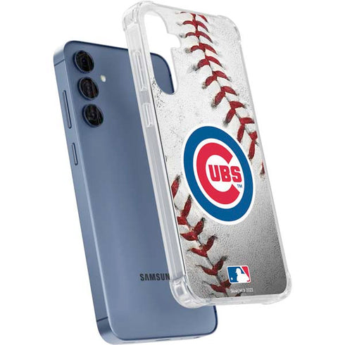 MLB Chicago Cubs Game Ball Galaxy A55 5G Clear Case