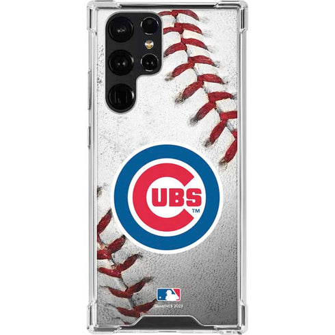 MLB Chicago Cubs Game Ball Galaxy S23 Ultra Clear Case