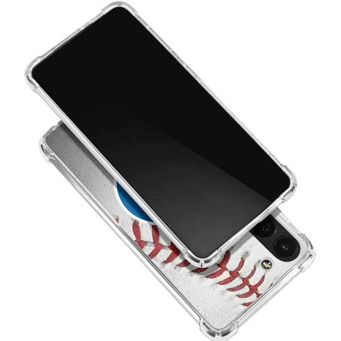 MLB Chicago Cubs Game Ball Galaxy S24 FE Clear Case