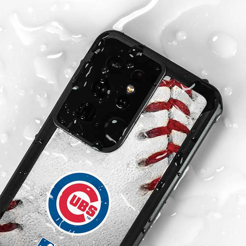 MLB Chicago Cubs Game Ball Galaxy S24 Ultra Waterproof Case