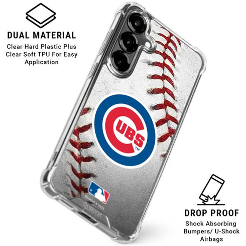 MLB Chicago Cubs Game Ball Galaxy S26 Clear Case