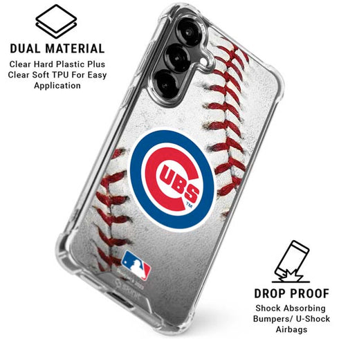 MLB Chicago Cubs Game Ball Galaxy S26 Plus Clear Case
