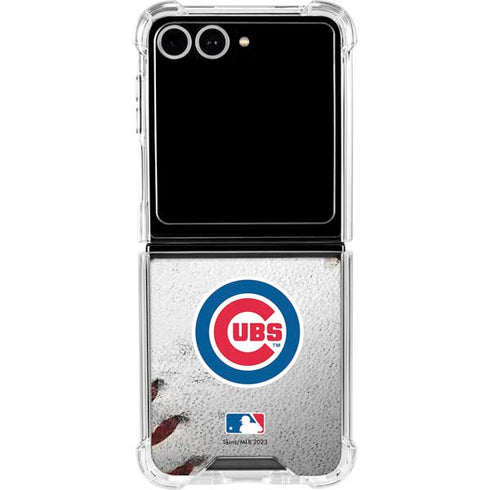 MLB Chicago Cubs Game Ball Galaxy Z Flip7 Clear Case