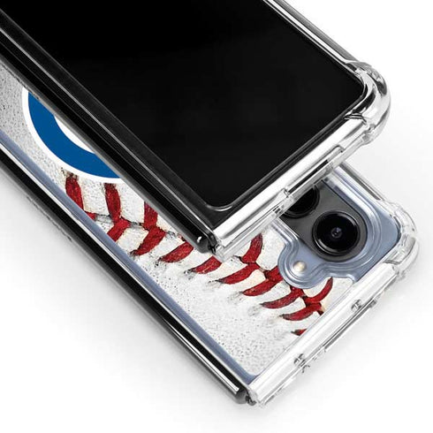 MLB Chicago Cubs Game Ball Galaxy Z Fold5 5G Clear Case