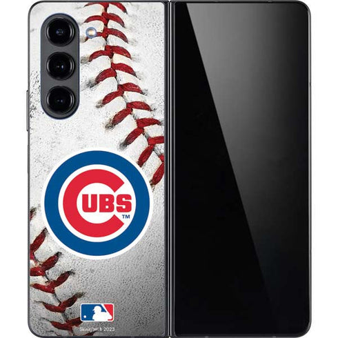 MLB Chicago Cubs Game Ball Galaxy Z Fold5 5G Skin