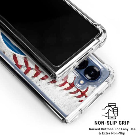 MLB Chicago Cubs Game Ball Galaxy Z Fold7 Clear Case