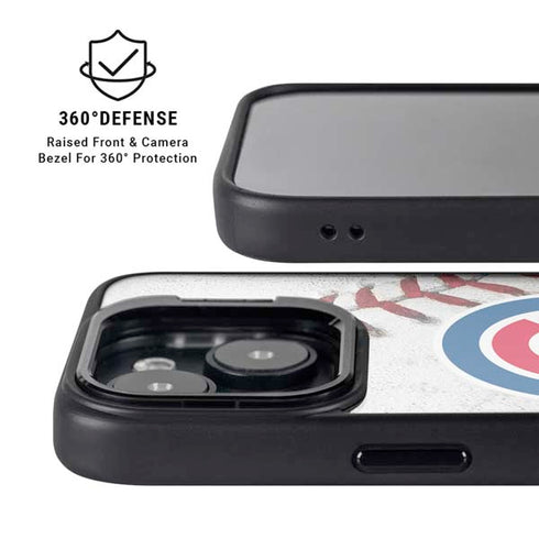 MLB Chicago Cubs Game Ball iPhone 15 Kickstand Case