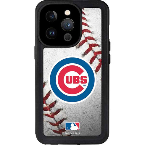 MLB Chicago Cubs Game Ball iPhone 15 Pro Waterproof Case