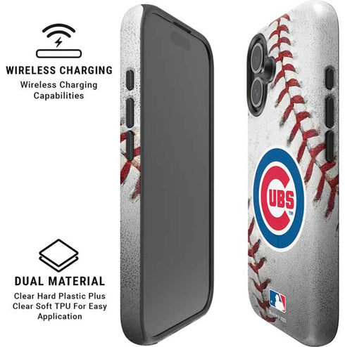 MLB Chicago Cubs Game Ball iPhone 16 Magsafe Impact Case