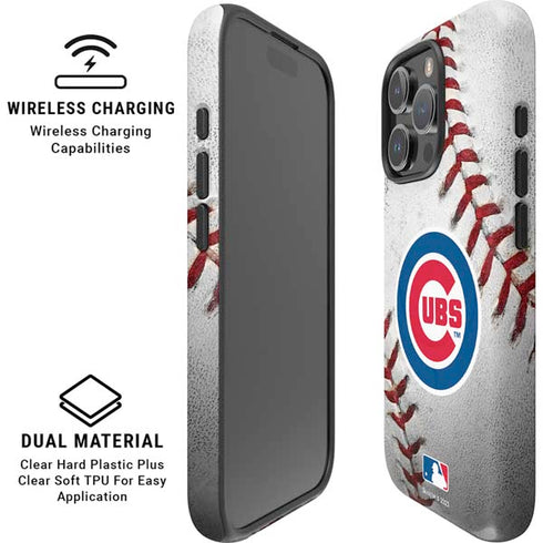 MLB Chicago Cubs Game Ball iPhone 16 Pro Magsafe Impact Case