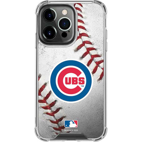 MLB Chicago Cubs Game Ball iPhone 16 Pro Max Clear Case