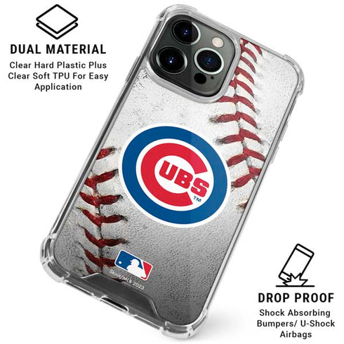 MLB Chicago Cubs Game Ball iPhone 16 Pro Max Clear Case
