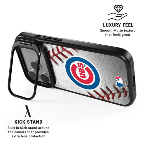 MLB Chicago Cubs Game Ball iPhone 17 Pro Max Kickstand Case