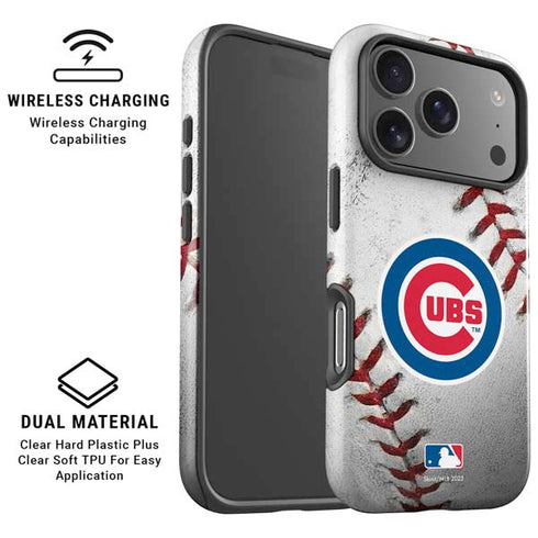 MLB Chicago Cubs Game Ball iPhone 17 Pro Max Magsafe Impact Case