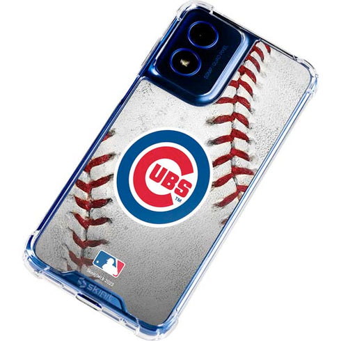 MLB Chicago Cubs Game Ball Moto G Play 4G (2024) Clear Case