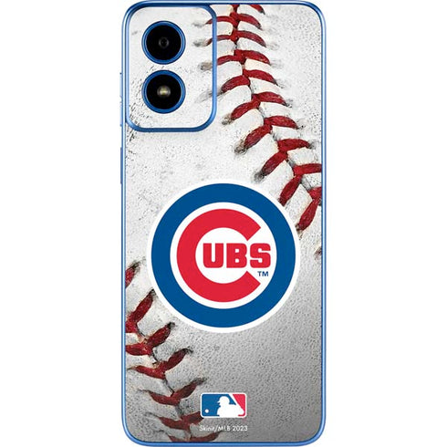 MLB Chicago Cubs Game Ball Moto G Play 4G (2024) Skin