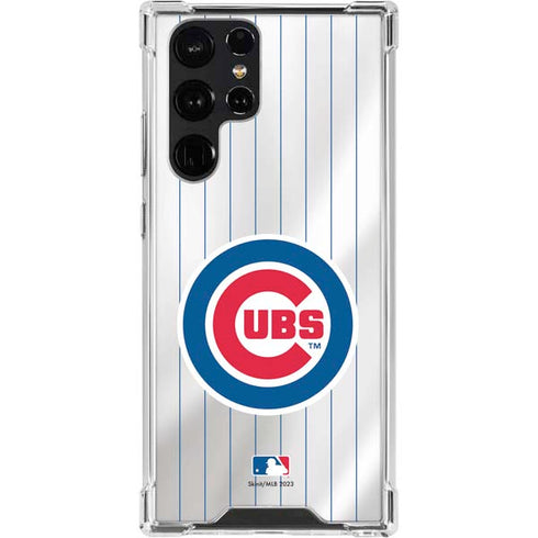 MLB Chicago Cubs Home Jersey Galaxy S23 Ultra Clear Case