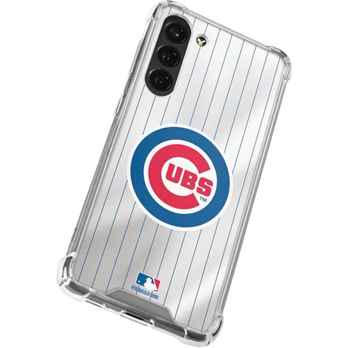 MLB Chicago Cubs Home Jersey Galaxy S24 FE Clear Case