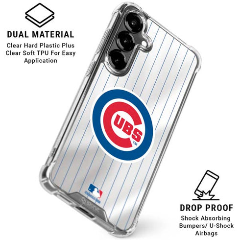 MLB Chicago Cubs Home Jersey Galaxy S26 Plus Clear Case