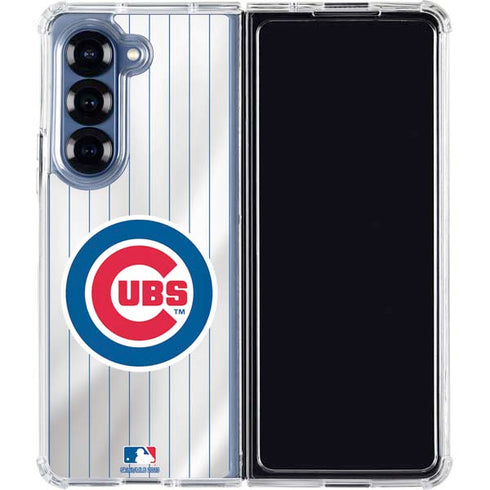 MLB Chicago Cubs Home Jersey Galaxy Z Fold7 Clear Case