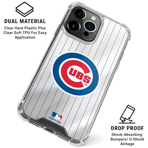 MLB Chicago Cubs Home Jersey iPhone 16 Pro Max Clear Case