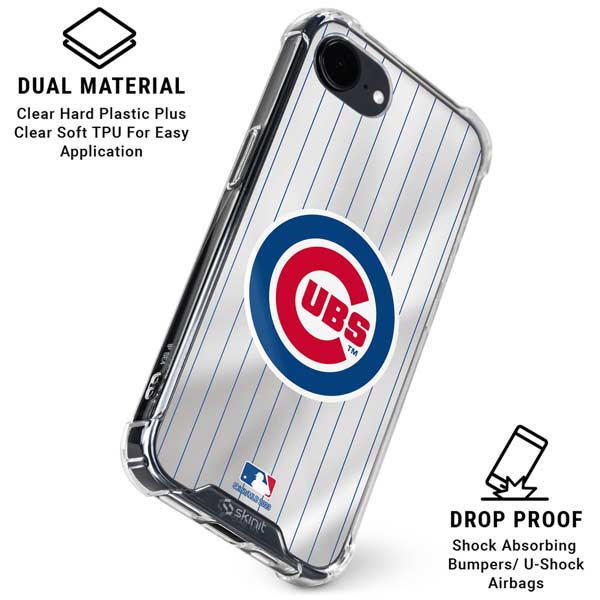 MLB Chicago Cubs Home Jersey iPhone 16e Clear Case
